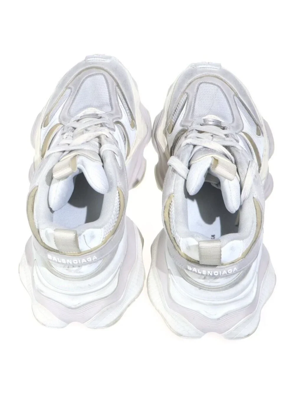 Balenciaga Cargo Vintage Wash Low Cut Sneakers White